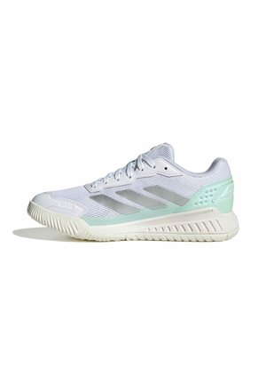 adidas Performance COURTQUICK PADEL - Chaussures de padel - ftwr white/silver met./clear mint