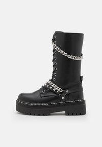 Botas de atacadores - schwarz