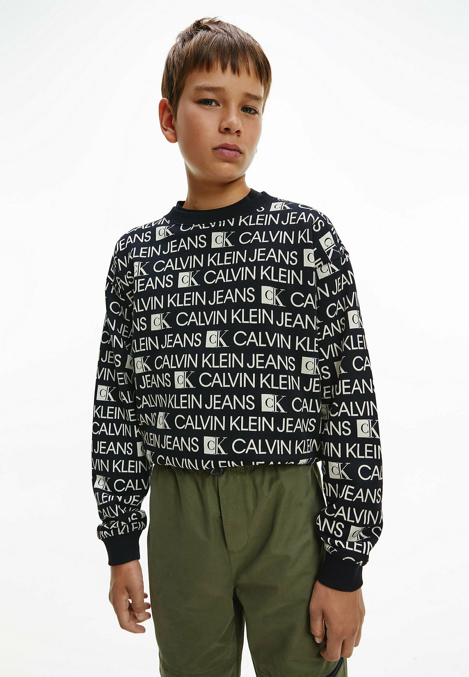Calvin Klein Jeans Felpa - black/nero - Zalando.it