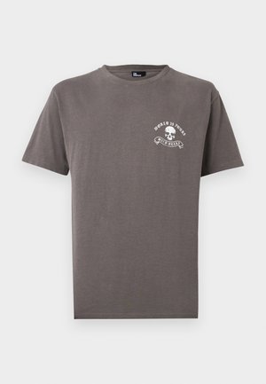 Tričko s potlačou - grey melange