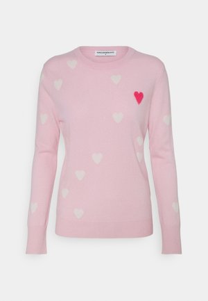 HEART  - Strickpullover - pink/white