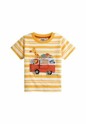 REGULAR FIT - APPLIQUE  - Camiseta estampada - yellow