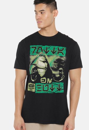 Star Wars, MANDALORIAN GROGU ROTTA THE HUTT - Print T-shirt - black