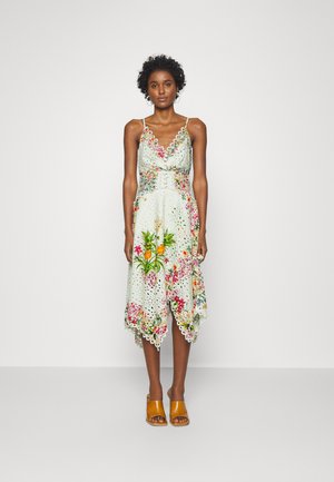 DELICATE FOREST SCARVES MIDI DRESS - Day dress - multi-coloured