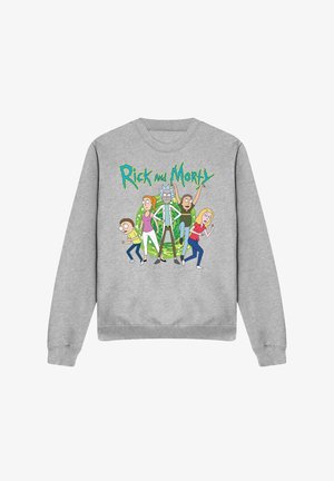 Cotton Soul, RICK AND MORTY FAMILY FIGHTS TOGETHER - Sweatshirt - mottled light grey
