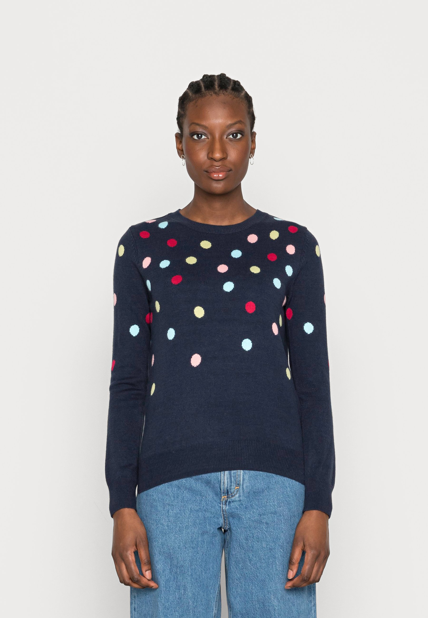 Marks Spencer Spot Cashmilon Jumper Navy Mix Dark Blue Zalando De