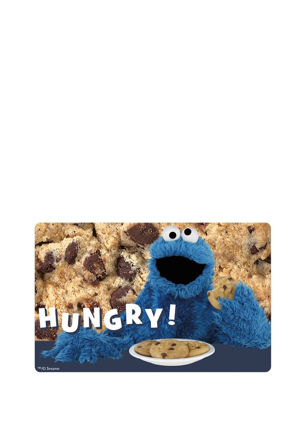 SESAMSTRASSE- KRÜMELMONSTER HUNGRY BUTTERBROTDOSE MIT TRENNWAND – Brotdose – blau