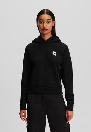 KARL LAGERFELD IKON PATCH - Sweat à capuche - black