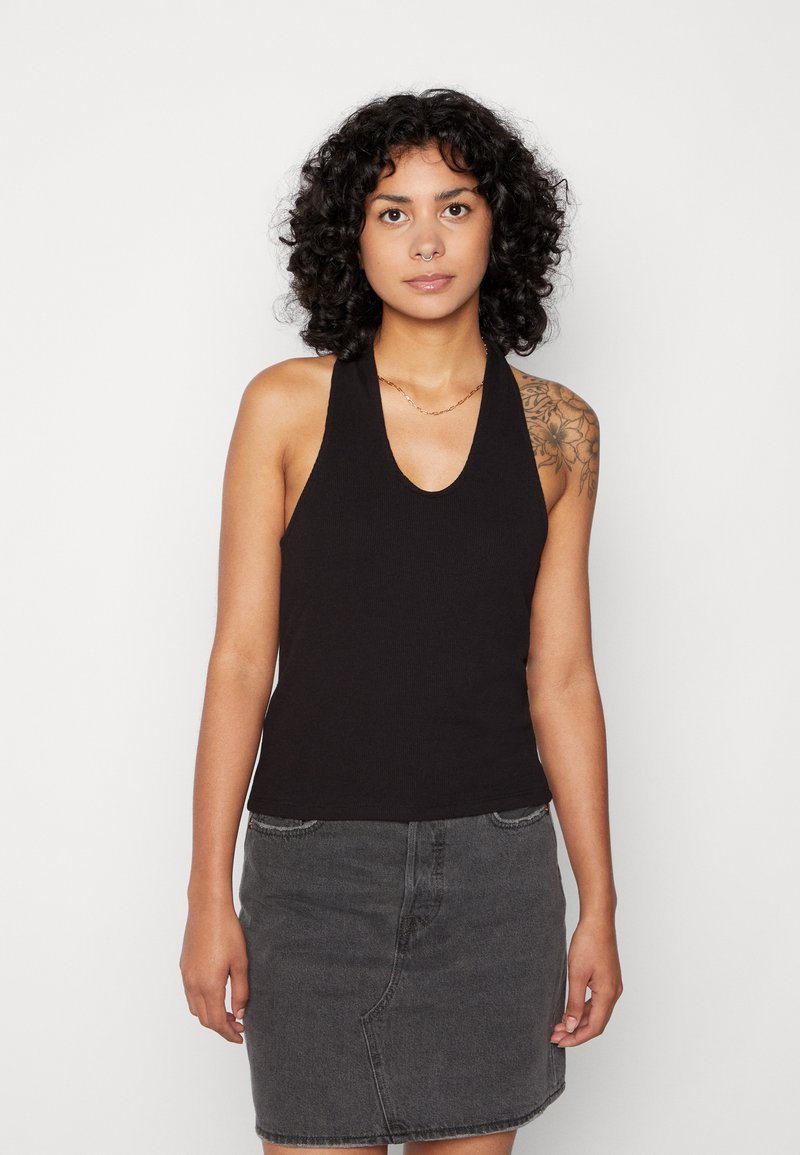 VILA VIFELIA CROSSED NECKTOP  - Top - black