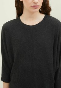 TOM TAILOR DENIM BOXY SHIRT - Strickpullover - shale grey melange