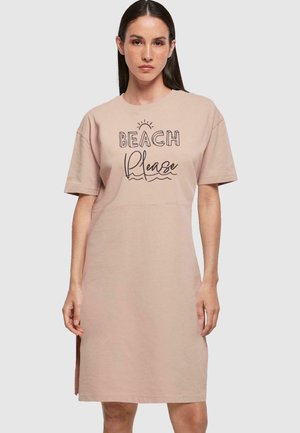 BEACH PLEASE SLIT  - Jersey dress - duskrose