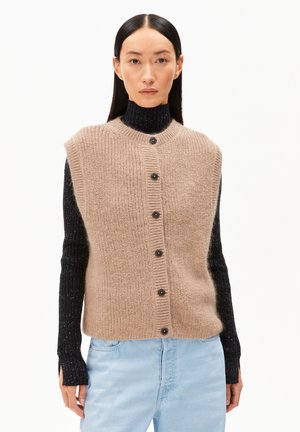 HELGEAA - Strickjacke - true camel