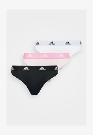 adidas Sportswear THONG 3 PACK - String - white/black/pink