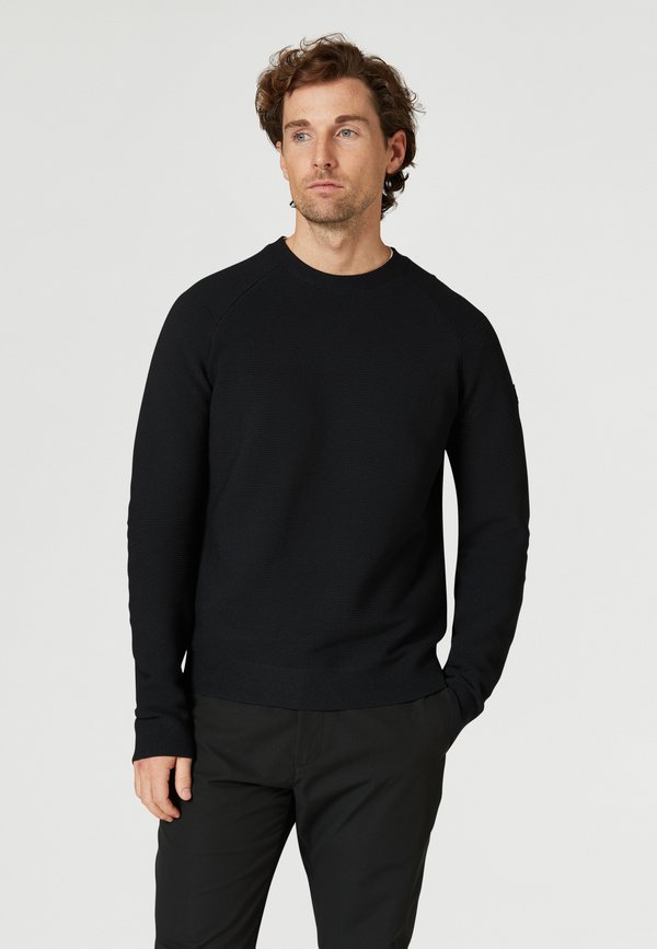 SEAMLESS CREWNECK - Strickpullover - carbon