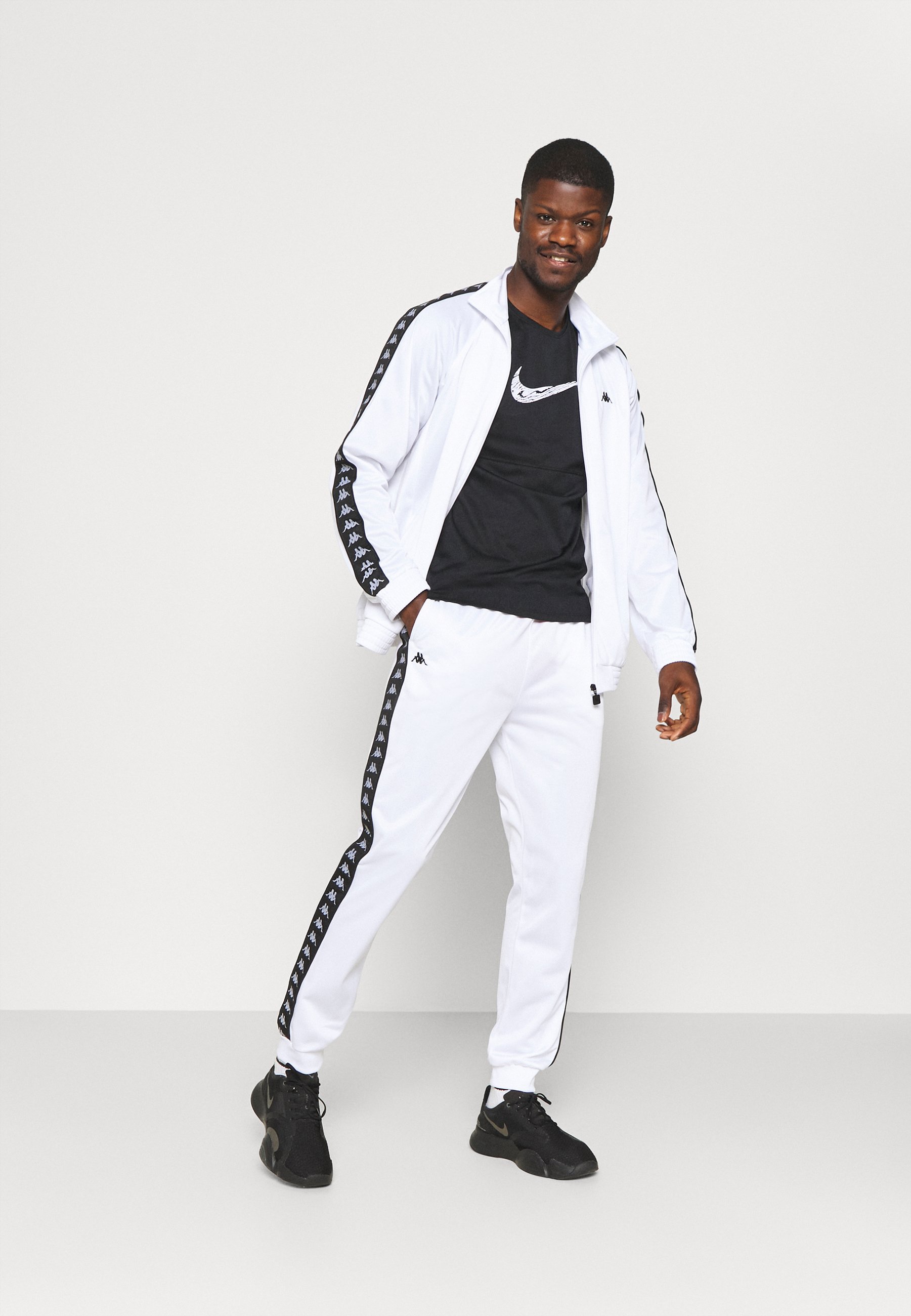 Kappa JELGE - Pantaloni sportivi - bright white/bianco - Zalando.it