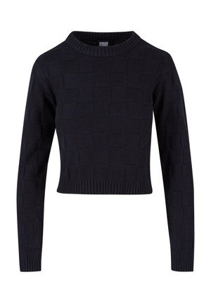 Urban Classics CHECK  - Strickpullover - black