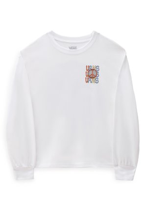Långärmad tröja - white