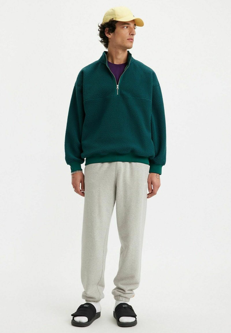 Levi's® SHORELINE HALF ZIP - Fleecegenser - deep sea moss