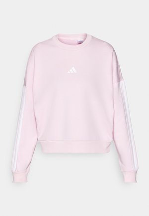adidas Sportswear ESSENTIALS STRIPES  - Sweatshirt - clear pink/white