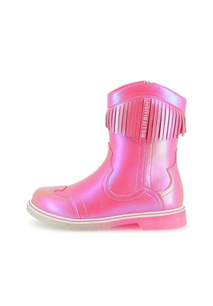 Cowboy/biker ankle boot - pink