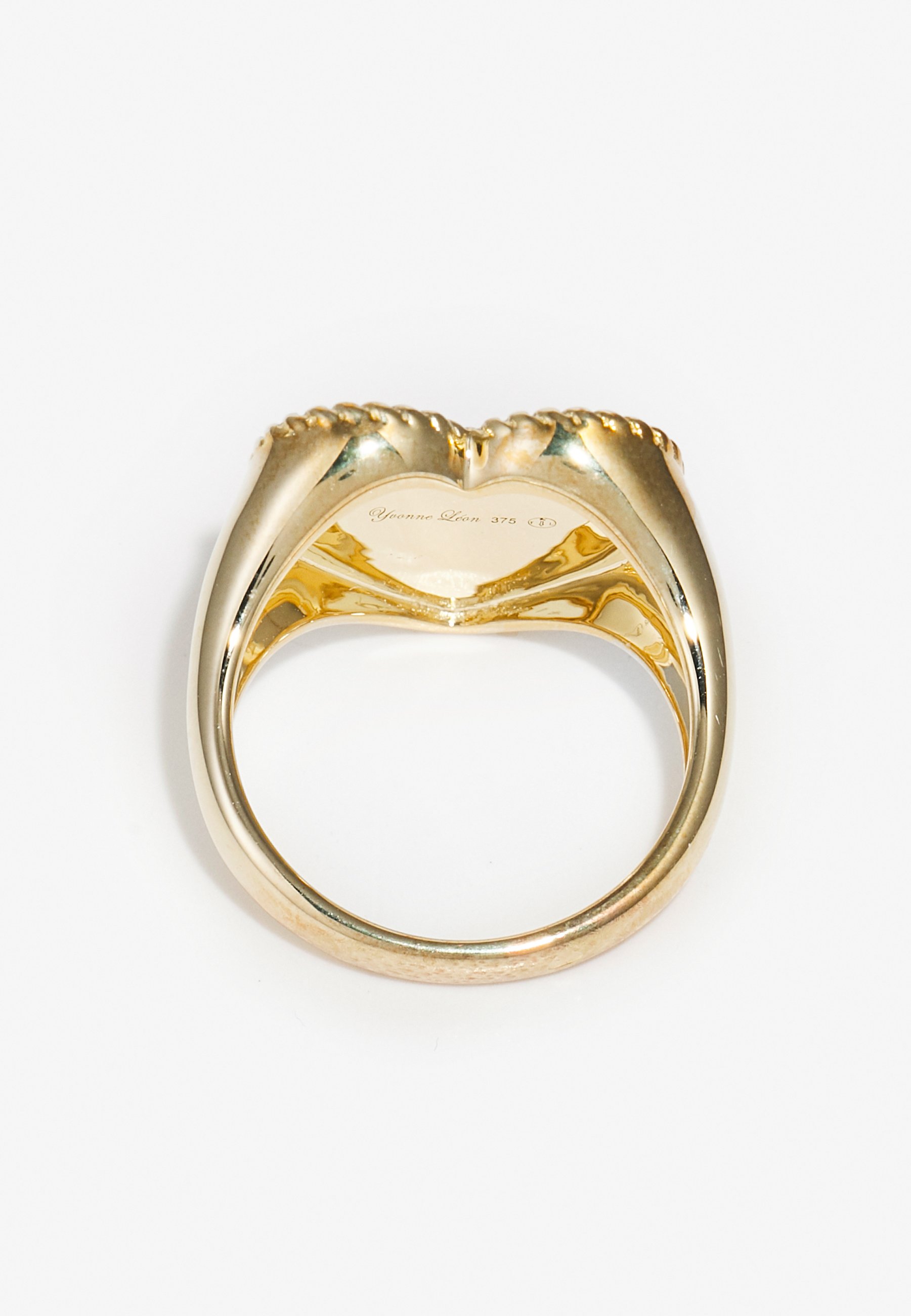 Yvonne Leon CHEVALIERE COEUR - Ring - yellow gold-coloured