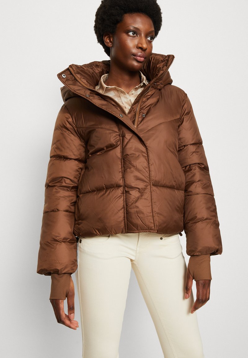 GAP CROPPED PUFFER - Winter jacket - cozy brown/brown - Zalando.co.uk