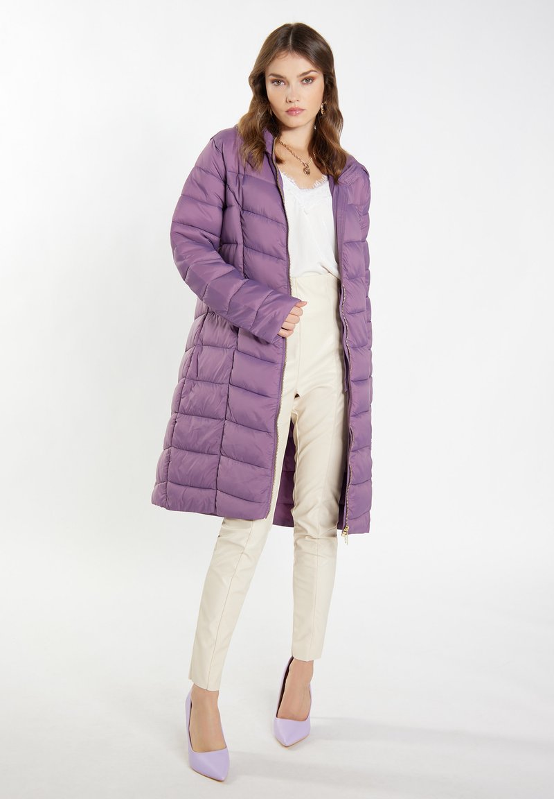Manteau Femme Nine West Violet Laine Mélangée Taille 12 - Occasion Très Bon État