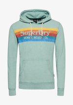 Mint green superdry hoodie Clearance