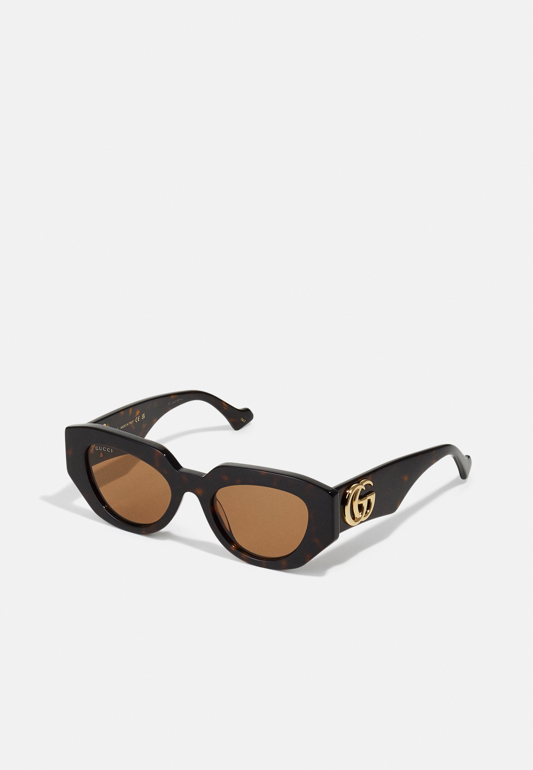 GUCCI GG0796S 004 Geometrical Directional Havana 56 mm Women\'s Sunglasses GUCCI Havana/Blue Lens 56-16-145MM Women main image 2