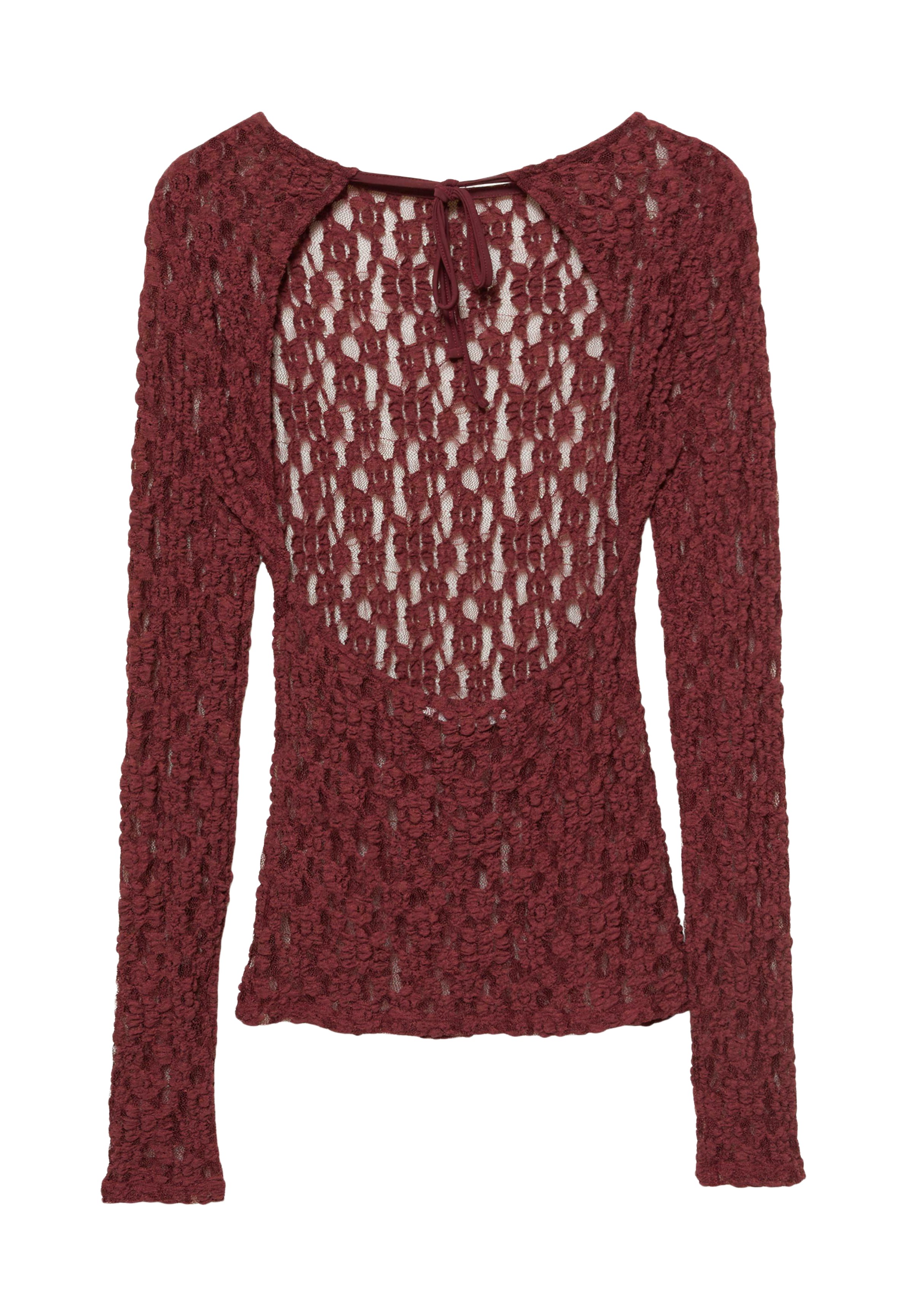 Dark red top