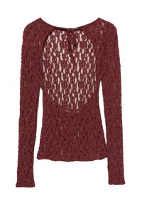 OPEN BACK - Bluse - dark red