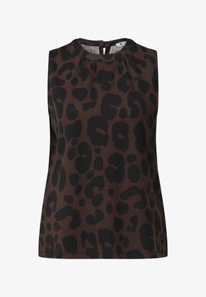 Street One, TOP MIT RUNDHALS UND ZEBRA-PRINT - Débardeur - molten earth