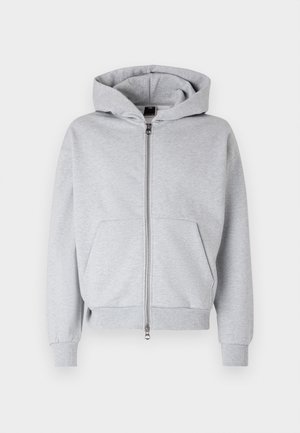 Jack & Jones PREMIUM JCOBLANKS ZIP HOOD - Jaka ar rāvējslēdzēju - light grey melange