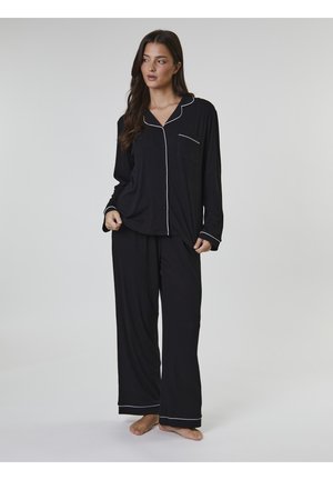 TRADITIONAL LONG SLEEVE SET - Pyjama - black