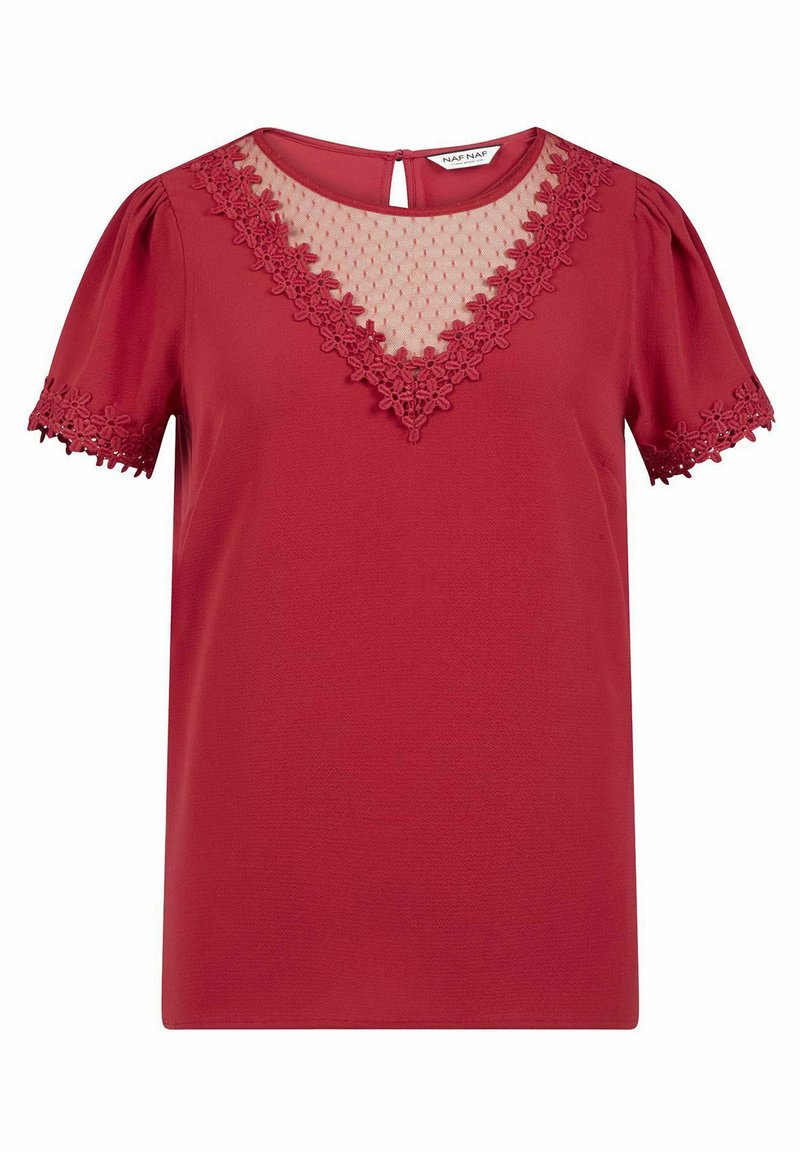 Naf Naf T-shirt print rood