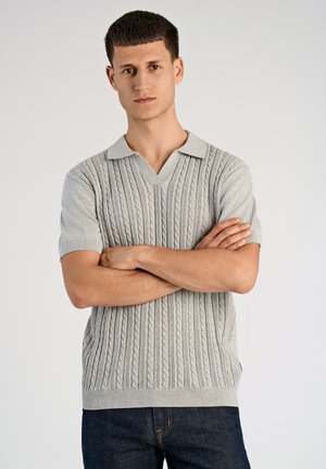 V NECK - T-shirt basic - grey mel