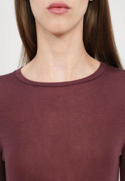 CLOSED LONGSLEEVE - Top s dlhým rukávom - dark raisin red