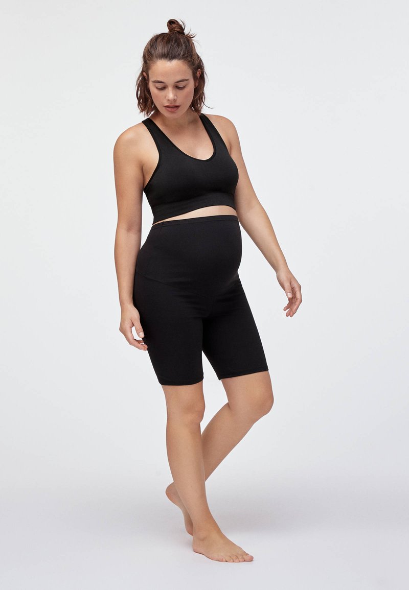 OYSHO MATERNITY COMFORT 3/4 sports trousers black Zalando.ie