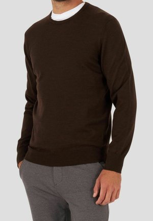 Strickpullover - dark brown