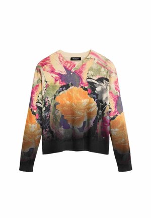 Desigual, LACROIX PRINTED SWEATER - Sudadera - black
