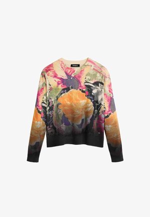 Desigual, LACROIX PRINTED SWEATER - Sweater - black