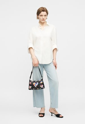 Love Moschino LOVE SCRIBBLES - Käsilaukku - black/multi-coloured