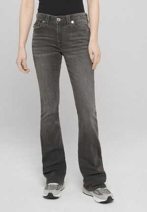 BECCA MID RISE FLAP - Vaqueros bootcut - charcoal