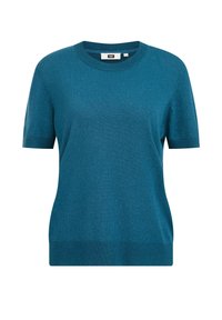 WE Fashion Jednoduché tričko - dark blue