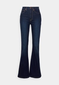 70S FLARE HOLZER - Trapezaste traperice - dark wash
