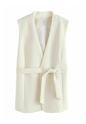 TALL FIT - SLEEVELESS BELTED - Weste - ecru