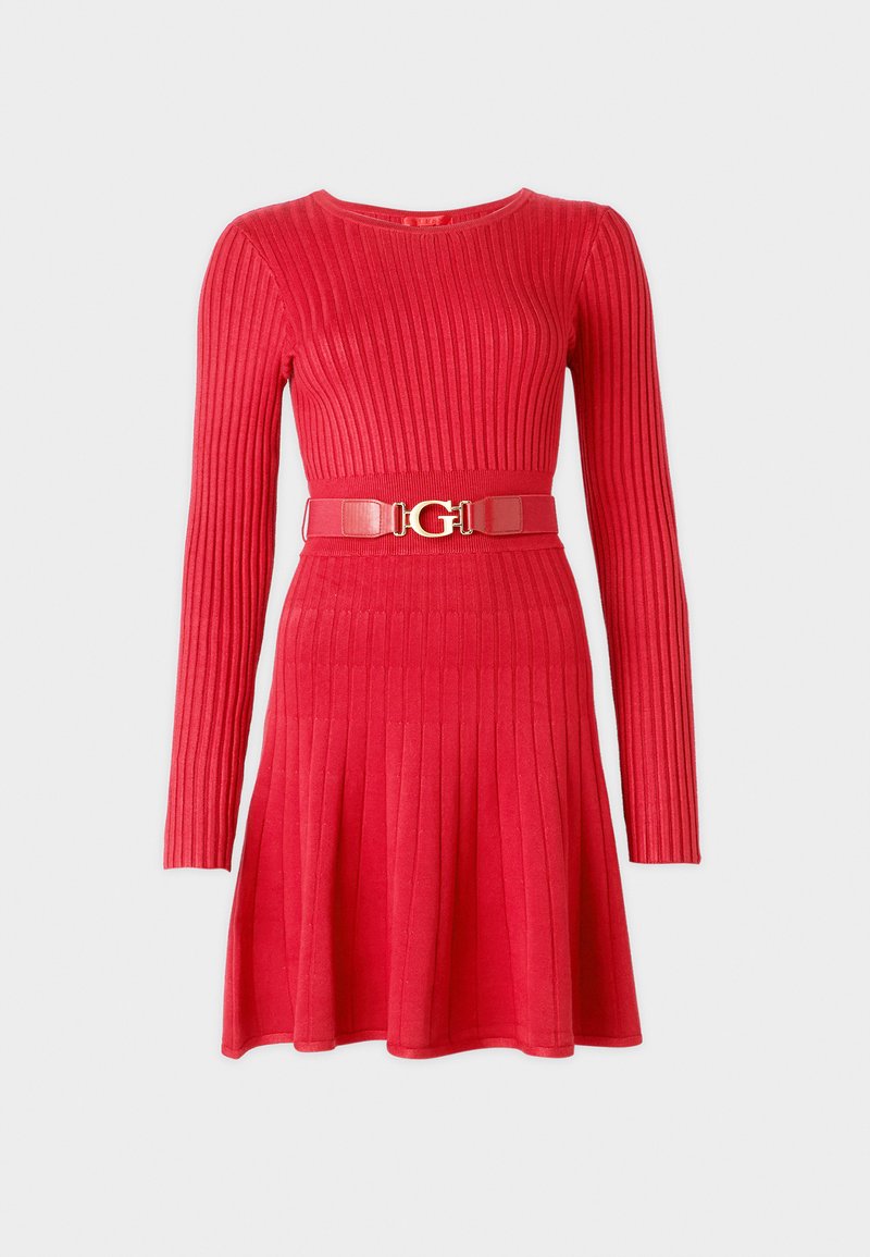 Guess Gebreide jurk lichtrood Guess Gebreide jurk lichtrood