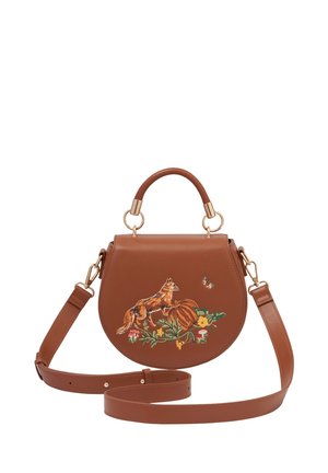 FABLE ENGLAND FOX PUMPKIN EMBROIDERED - Cross body bag - tan