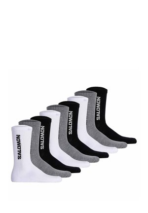 9 ER PACK - Sports socks - schwarz weiß grau