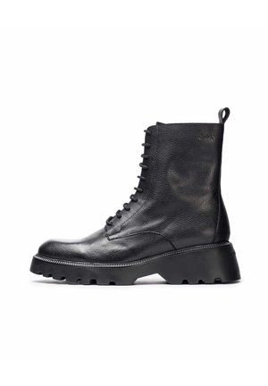 Botines con cordones - black